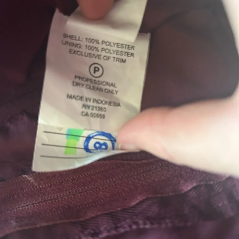 Kennedy Blue Bordeaux Style Iris Bridesmaid Dress Size 8 Wedding Formal - Picture 5 of 7